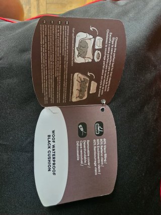 Cama Perro Leeby Waterproof Negra L