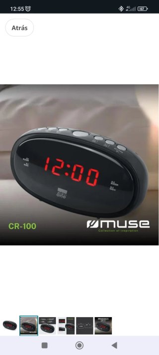 Radio despertador LED new one