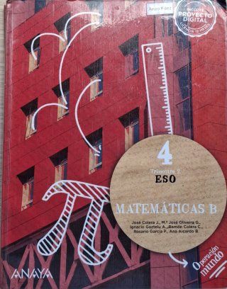 Libros matemáticas B 4°Eso