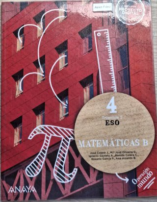 Libros matemáticas B 4°Eso