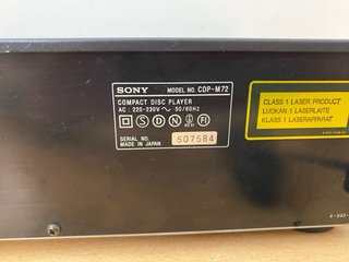 Sony CDP-M72 Reproductor CD Salida Óptica