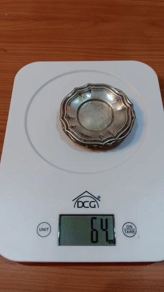 Sei piattini argento 800