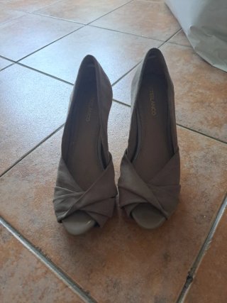Zapatos de tacón BLANCO beige