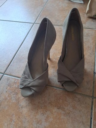 Zapatos de tacón BLANCO beige