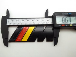 EMBLEMA LOGO TRASERO BMW M NEGRO ALEMANIA