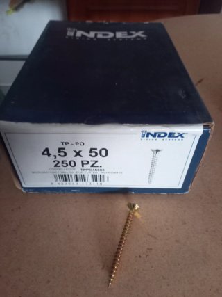 Tornillos madera INDEX 4,5 x 50 (250 uds)