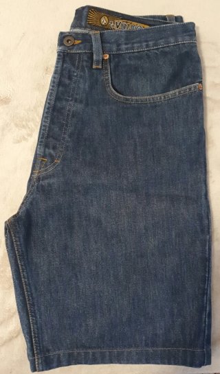 Bermudas Shorts Volcom Skate Azul W31