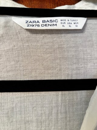 Camisa blanca Zara Talla XL