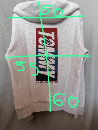 Sudadera Tommy Jeans Gris y Roja