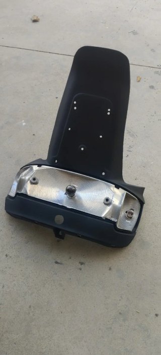 Portamatrículas Piaggio Zip copa con porta bombill