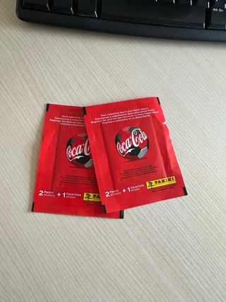 2 Paquetes Panini Coca-Cola Stickers