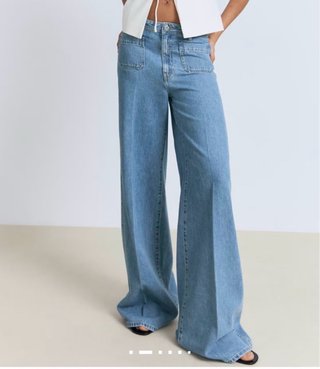 Vaqueros wide leg con bolsillos