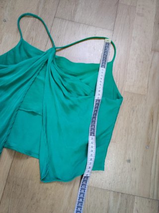Blusa Zara brillo corta espalda descubierta