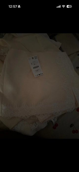 Pantalón Zara Blanco Talla S con chaqueta conjunto