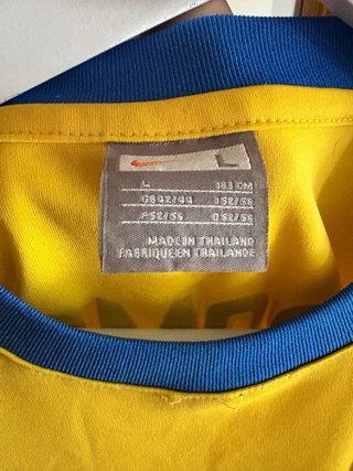 Camiseta Nike Romo 10 Vintage Amarilla Azul