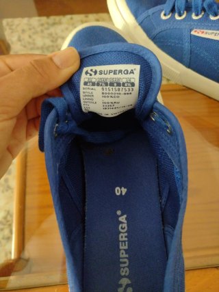 Zapatillas deportivas Superga azul y blanco