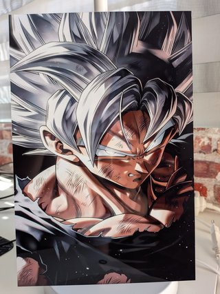 Póster Dragon Ball Ultra Instinto Aluminio