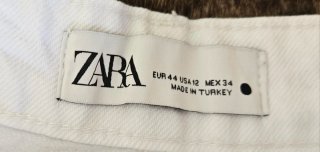 Shorts vaqueros blancos Zara