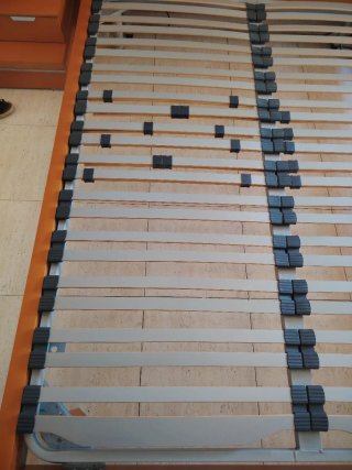Somier de láminas madera y metal