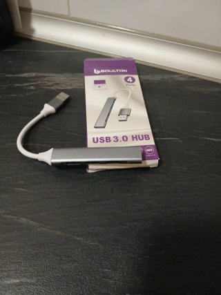 Hub USB 4 en 1 Plata