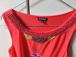 Desigual Abito Corallo Floreale S/36