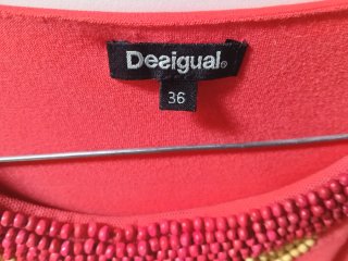 Desigual Abito Corallo Floreale S/36