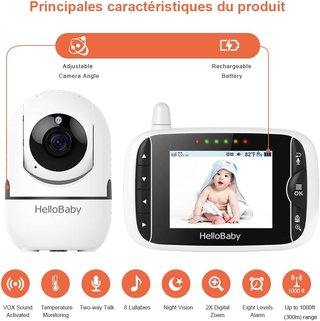 Cámara monitora para bebés HelloBaby