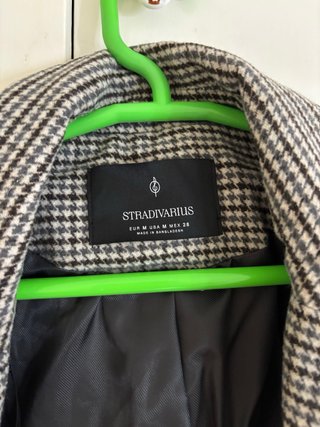Americana Stradivarius cuadros talla M nueva
