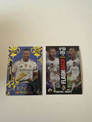 Cromos Panini Mbappe y Benzema Flashback