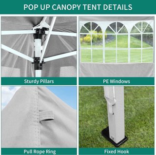 Cenador 3x3 impermeable plegable