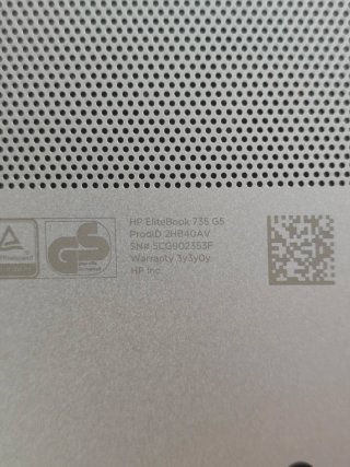 HP Elitebook 735 G5 32GB RAM