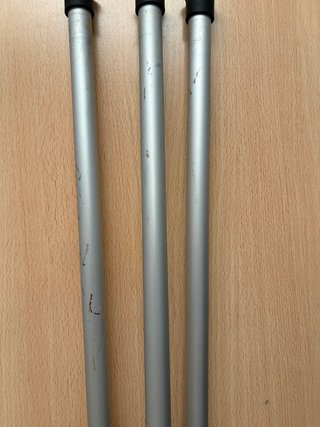 Trípode para cámara plateado