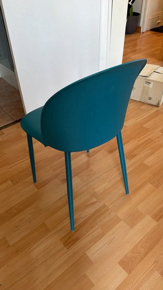 Juego 4 Sillas Comedor Azul