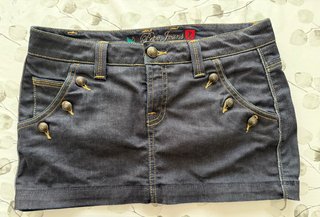 Mini falda vaquera Pepe Jeans London azul