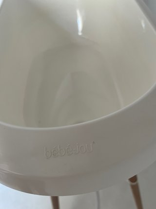 Bañera bebé Bebejou blanca y madera