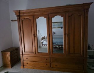 Dormitorio matrimonio 135 cm completo tallado mano