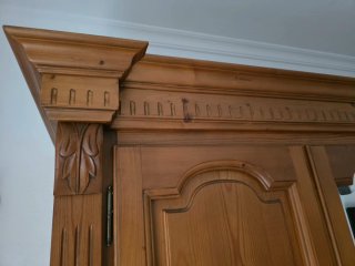 Dormitorio matrimonio 135 cm completo tallado mano