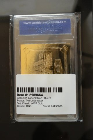 Undertaker 1991-92 Classic WWF Gold Rookie Card
