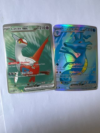 Latias EX y Kingdra EX Cartas Pokémon