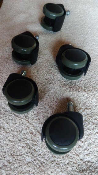 5 Ruedas Silla Oficina Negra/Gris