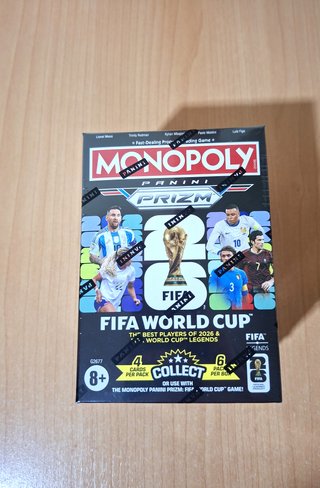 Caja Blaster Box Monopoly Panini Prizm World Cup