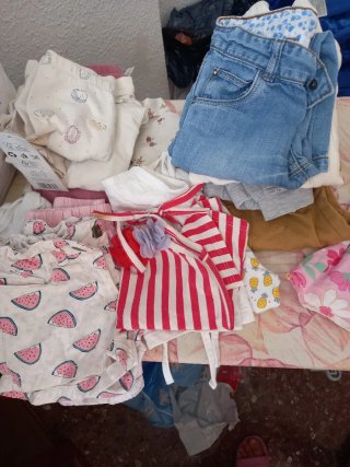 Lote Ropa Niña Vestidos Flores y Rayas 9-23