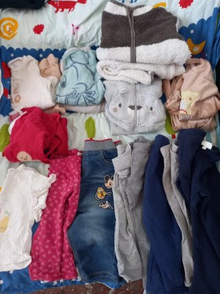 Lote Ropa Niña Vestidos Flores y Rayas 9-23