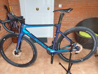 Bicicleta Merida Reacto 7000 E Azul/Gris