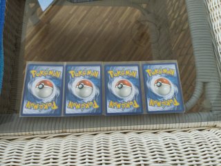 Lote 4 Cartas Pokémon Turtwig, Chimchar, Piplup