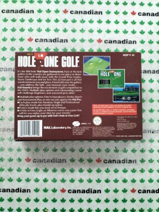 Super Nintendo Hole In One Golf PAL
