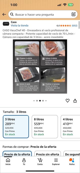 Envasadora al vacío CASO VacuChef 40