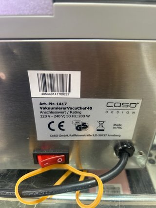 Envasadora al vacío CASO VacuChef 40
