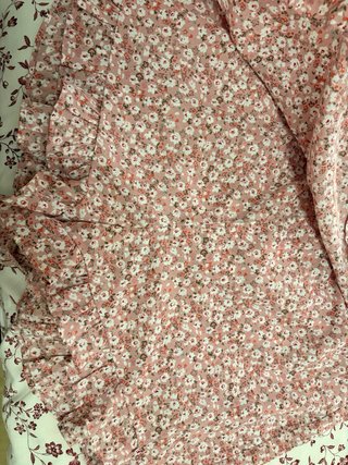 Falda pantalón corta floral mujer