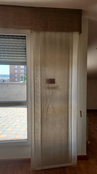 Cortinas Panel Japonés Beige/Marrón 2.20x2.50m